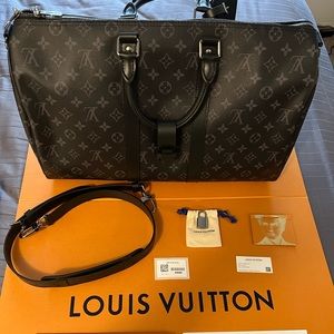 NEVER USED 100% AUTHENTIC LOUIS VUITTON KEEPALL BANDOULIÈRE 45